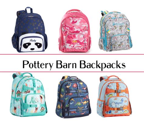 pottery barn bookbag|pottery barn backpacks on sale.